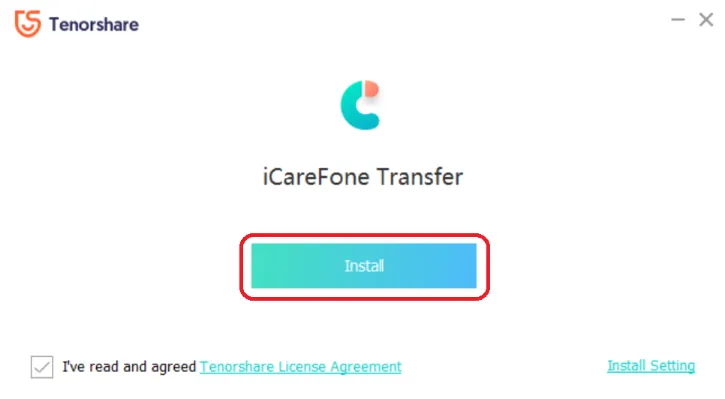 Install iCareFone Transfer Tool