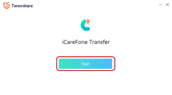 Start iCareFone Transfer Tool