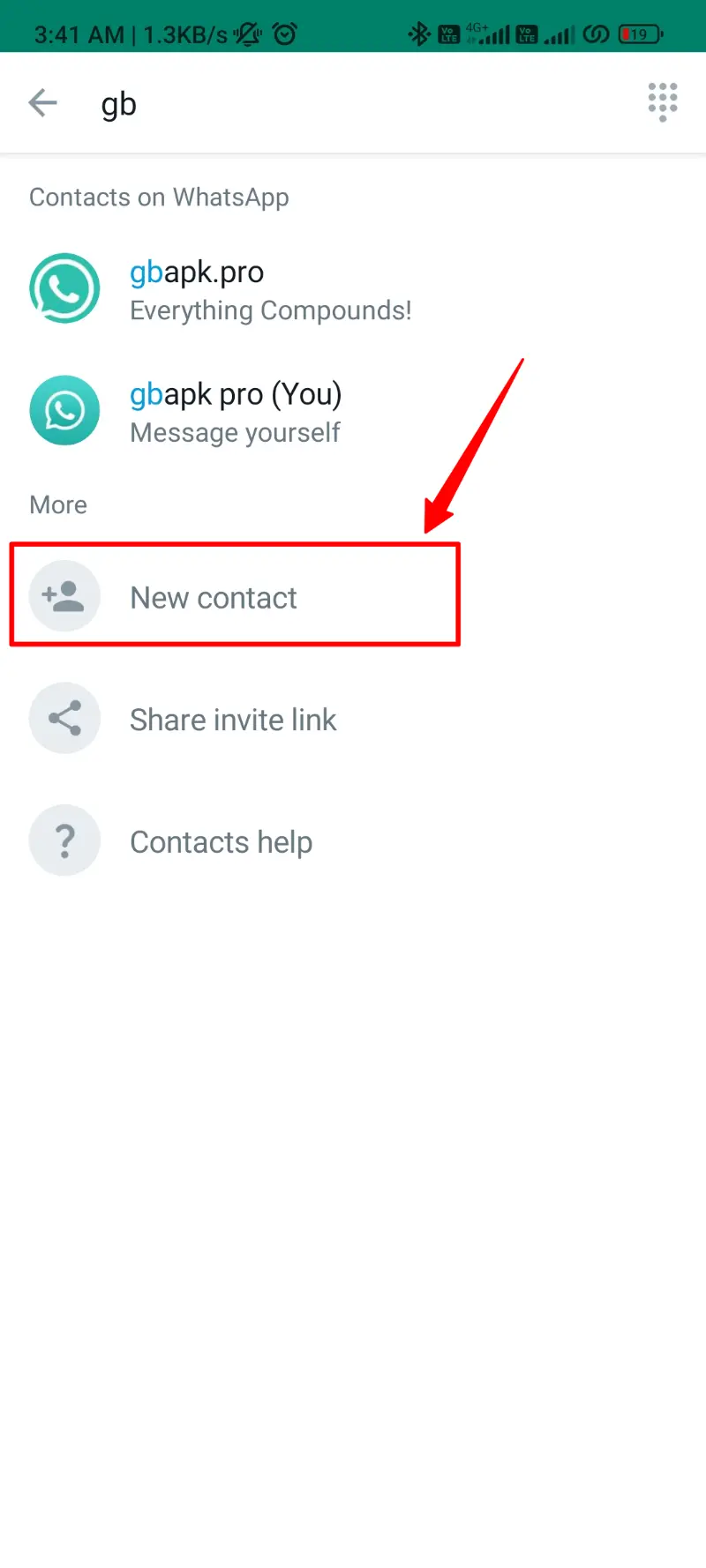 Add New Contact WhatsApp Plus